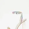 Multicoloured Diamante Clear Block Heeled Sandals -Women Clothing Sales Store 00100039191 ZM