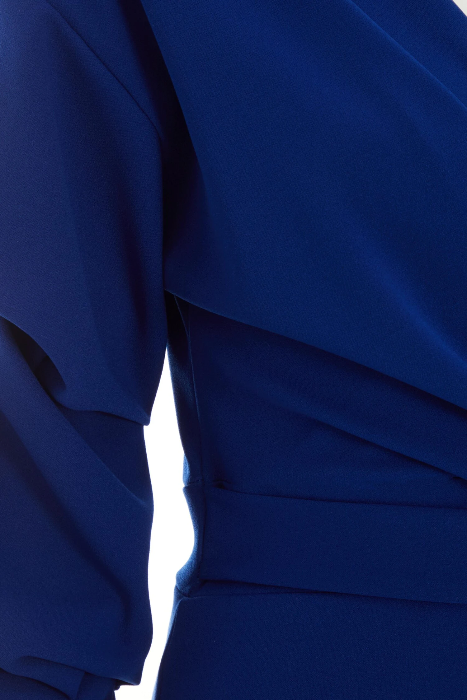 Royal Blue Wrap Tie Midi Dress 6 Royal Blue Wrap Tie Midi Dress - Image 6