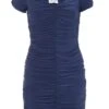 Navy Ruched Bodycon Mini Dress 12 Navy Ruched Bodycon Mini Dress -Women Clothing Sales Store 00100039613 ZM