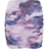 Purple Marble Print Mesh Ruched Mini Skirt 13 Purple Marble Print Mesh Ruched Mini Skirt -Women Clothing Sales Store 00100039615 ZM