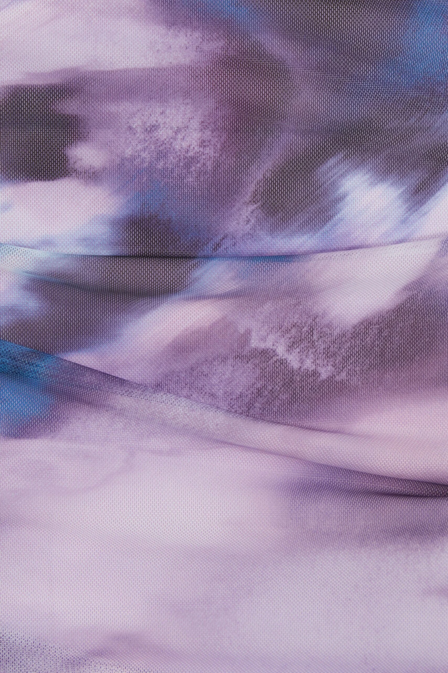 Purple Marble Print Mesh Ruched Mini Skirt 6 Purple Marble Print Mesh Ruched Mini Skirt - Image 6